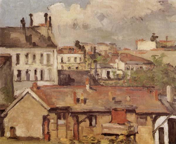 Paul Cezanne Roofs oil painting image